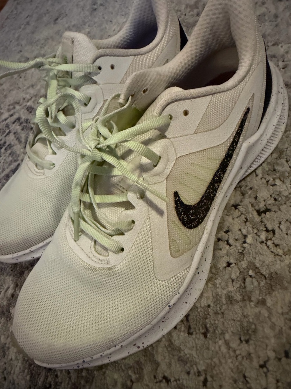 Nike Women’s White Athletic Shoes with Black Swoosh